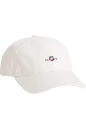 GANT Akcesoria, Mężczyzna, Biały, ONE SIZE, Bawełniana Czapka z Twillu Shield