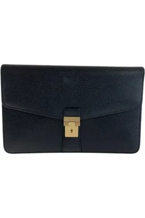 Salvatore Ferragamo Pre-owned, Mężczyzna, Czarny, ONE SIZE, Skóra, Pre-owned Leather clutches
