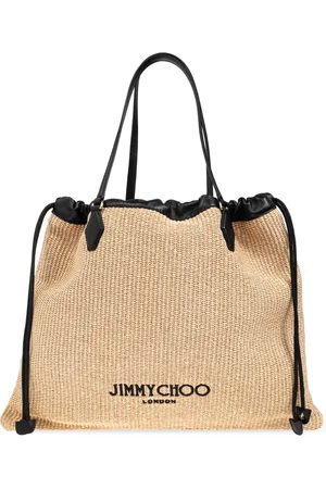 Jimmy Choo Torebki, Kobieta, Beżowy, ONE SIZE, Skóra, Torba `Drawstring` typu `shopper`
