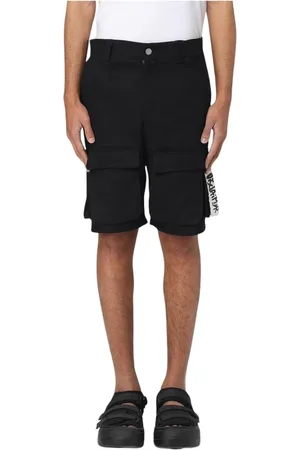 DISCLAIMER Szorty, Mężczyzna, Czarny, M, Stylowe Cargo Shorts z Wieloma Kieszeniami