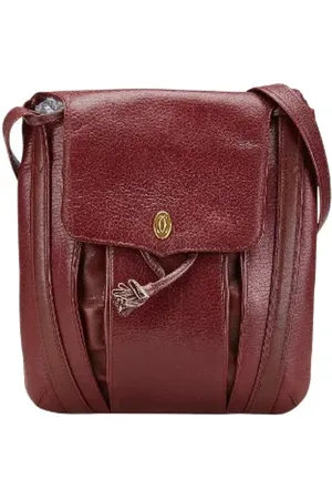 Cartier Pre-owned, Kobieta, brązowy, ONE SIZE, Skóra, Pre-owned skórzane torby na ramię