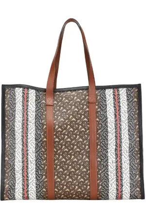 Burberry Pre-owned, Kobieta, brązowy, ONE SIZE, Skóra, Pre-owned Canvas totes