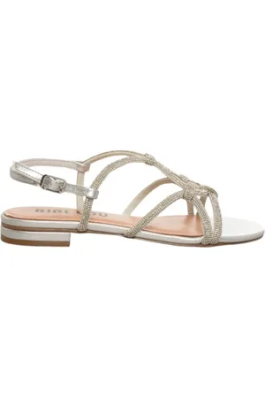 Bibi Lou Buty, Kobieta, Szary, 38 EU, Srebrna Sandałów Plaski Klejnot