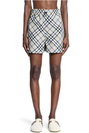 Burberry Szorty, Kobieta, Beżowy, XS, Elastyczne szorty z sznurkiem w talii