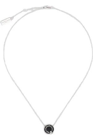 Marc Jacobs Akcesoria, Kobieta, Biały, ONE SIZE, Naszyjnik z zawieszką Medallion