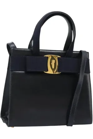 Salvatore Ferragamo Pre-owned, Kobieta, Czarny, ONE SIZE, Skóra, Pre-owned Skórzane torebki