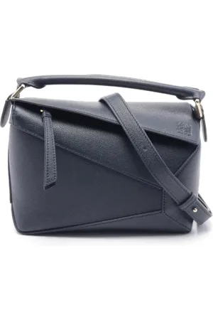 Loewe Pre-owned, Kobieta, Niebieski, ONE SIZE, Skóra, Pre-owned Skórzane torebki