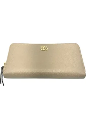 Gucci Akcesoria, Kobieta, Beżowy, ONE SIZE, Pre-owned Skórzane torebki