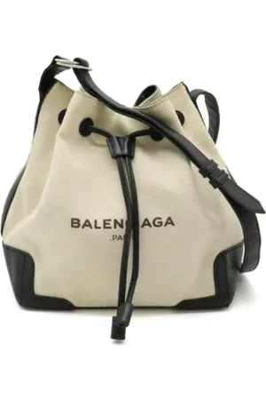 Balenciaga Pre-owned, Kobieta, Beżowy, ONE SIZE, Skóra, Pre-owned Canvas shoulder-bags