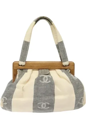 CHANEL Pre-owned, Kobieta, Biały, ONE SIZE, Pre-owned Canvas handbags