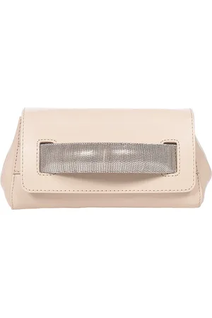 Orciani Torebki, Kobieta, Beżowy, ONE SIZE, Skóra, Nappa Chain Mini Torba Gossip