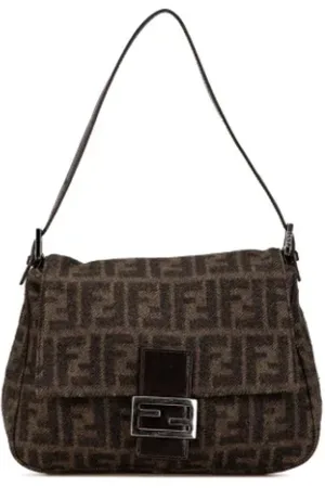 Fendi Pre-owned, Kobieta, brązowy, ONE SIZE, Wełna, Pre-owned Wool fendi-bags