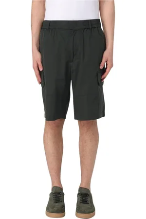 Armani Exchange Szorty, Mężczyzna, Zielony, W29, Stylowe Cargo Shorts Z Wieloma Kieszeniami