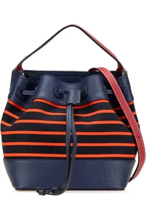 Loewe Pre-owned, Kobieta, Niebieski, ONE SIZE, Skóra, Pre-owned Canvas shoulder-bags