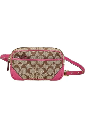 Coach Pre-owned, Kobieta, Beżowy, ONE SIZE, Skóra, Pre-owned Canvas crossbody-bags