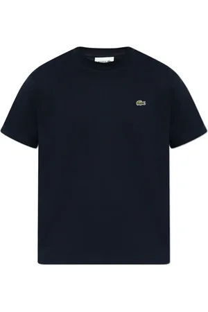 Lacoste Koszulki, Mężczyzna, Niebieski, XL, Bawełna, T-shirt z naszywką z logo