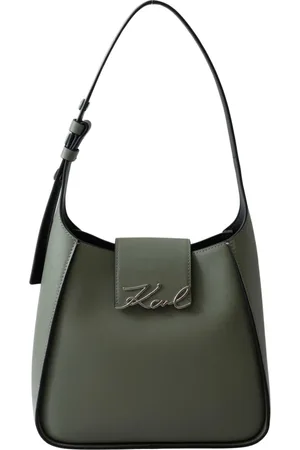 Karl Lagerfeld Torebki, Kobieta, Zielony, ONE SIZE, Len, Torba Besace K/Signature