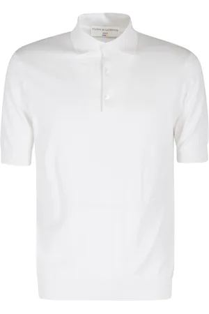 FILIPPO DE LAURENTIIS Koszulki, Mężczyzna, Biały, 2XL, Polo z bawełny