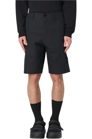 Stone Island Szorty, Mężczyzna, Czarny, W28, Czarne Cargo Shorts dla Mężczyzn