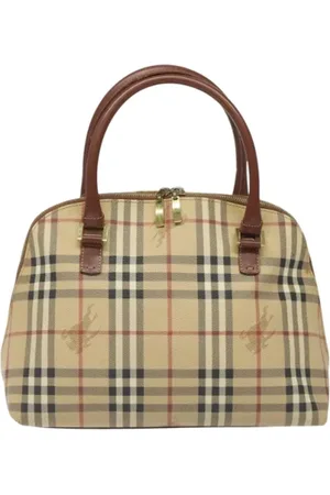 Burberry Pre-owned, Kobieta, Beżowy, ONE SIZE, Skóra, Pre-owned Skórzane torebki