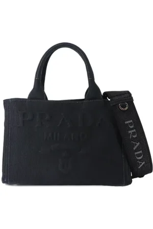 Prada Pre-owned, Kobieta, Czarny, ONE SIZE, Pre-owned Canvas prada-bags