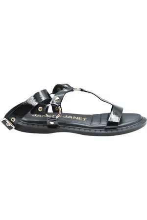Janet&Janet Buty, Kobieta, Czarny, 39 EU, Czarne płaskie buty dla kobiet