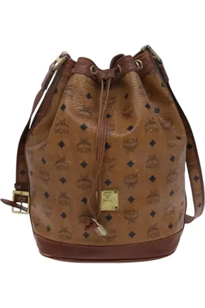 MCM Pre-owned, Kobieta, brązowy, ONE SIZE, Skóra, Pre-owned skórzane torby na ramię