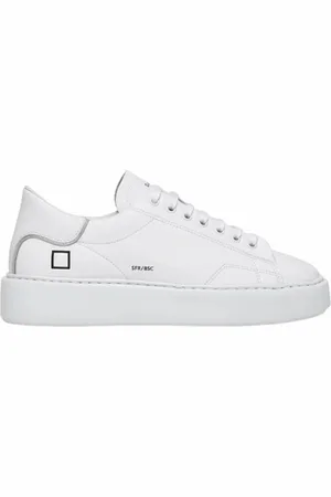 D.A.T.E. Buty, Kobieta, Biały, 36 EU, Skóra, Sfera Basic Sneakers