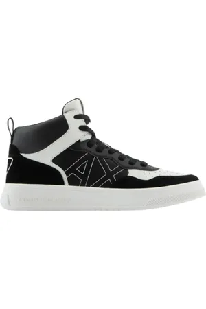 Armani Exchange Buty, Mężczyzna, Czarny, 41 EU, Skóra, Stylowe sneakersy Modern
