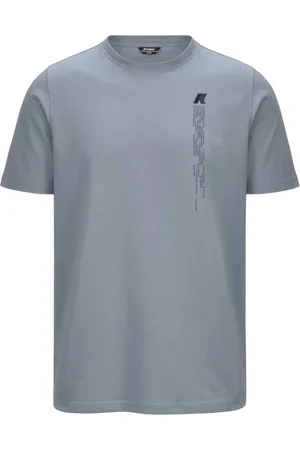 K-Way Koszulki, Mężczyzna, Szary, XL, Digital Rain Jersey T-Shirt