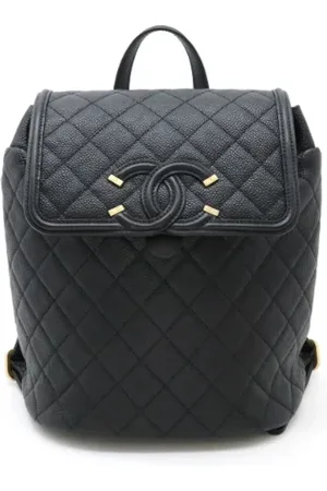 CHANEL Pre-owned, Kobieta, Czarny, ONE SIZE, Skóra, Pre-owned Leather backpacks