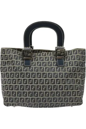 Fendi Pre-owned, Kobieta, Niebieski, ONE SIZE, Skóra, Pre-owned Canvas handbags