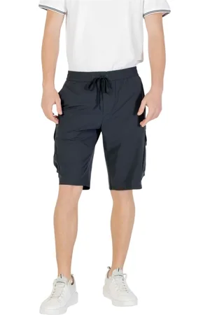 HUGO BOSS Szorty, Mężczyzna, Niebieski, L, Nowoczesne Cargo Bermuda Shorts