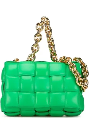 Bottega Veneta Pre-owned, Kobieta, Zielony, ONE SIZE, Skóra, Pre-owned Leather crossbody-bags