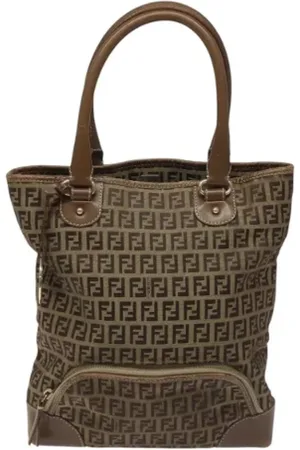 Fendi Pre-owned, Kobieta, brązowy, ONE SIZE, Skóra, Pre-owned Canvas handbags