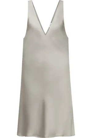 Drykorn Sukienki, Kobieta, Zielony, XS, Krótka sukienka w jedwabistym stylu