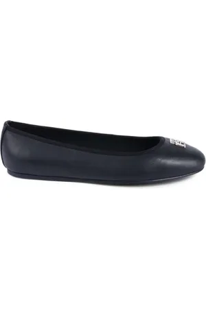 Tommy Hilfiger Buty, Kobieta, Czarny, 39 EU, Czarne Skórzane Baletki