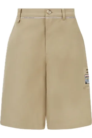 MARTINE ROSE Szorty, Mężczyzna, Beżowy, M, Skate Shorts z szerokimi nogawkami z bawełny