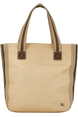 Burberry Pre-owned, Kobieta, Beżowy, ONE SIZE, Pre-owned Canvas totes