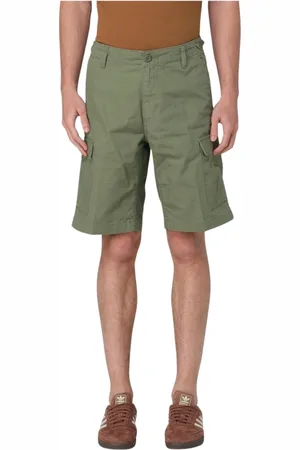Carhartt Szorty, Mężczyzna, Zielony, W29, Uniwersalne Beżowe Cargo Shorts Stylowe