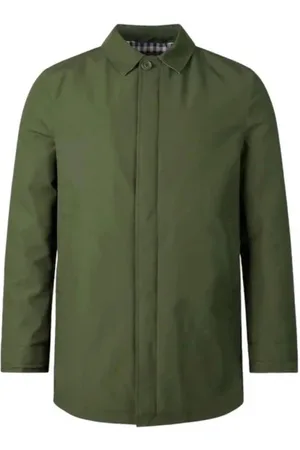 Aquascutum Kurtki, Mężczyzna, Zielony, L, Wodoodporna Pikowana Kurtka Męska