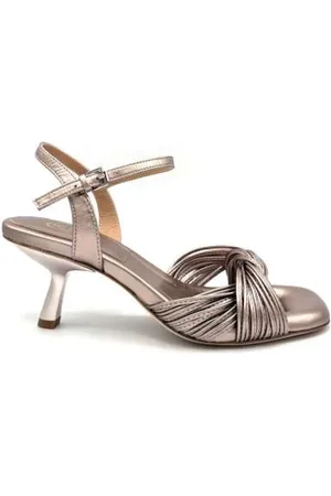 Ash Buty, Kobieta, Beżowy, 38 EU, Champagne Skórzany Sandał z Wyściełaną Wkładką