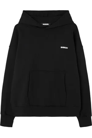 BARROW Bluzy, Mężczyzna, Czarny, XL, Czarny sweter z nadrukiem na plecach