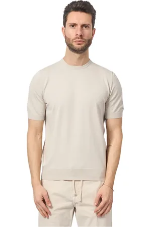 Gran Sasso Koszulki, Mężczyzna, Beżowy, L, Beżowy T-shirt i Polo Kolekcja