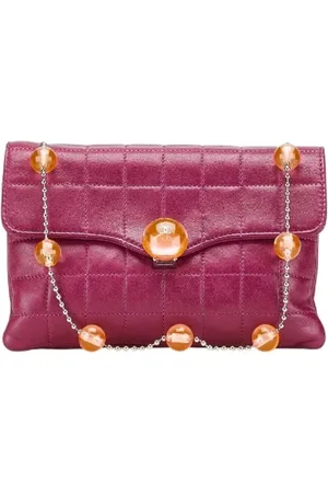 CHANEL Pre-owned, Kobieta, Fioletowy, ONE SIZE, Skóra, Pre-owned skórzane torby na ramię