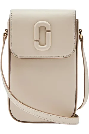 Marc Jacobs Akcesoria, Kobieta, Beżowy, ONE SIZE, Skóra, Beżowa Telefonówka na Ramię