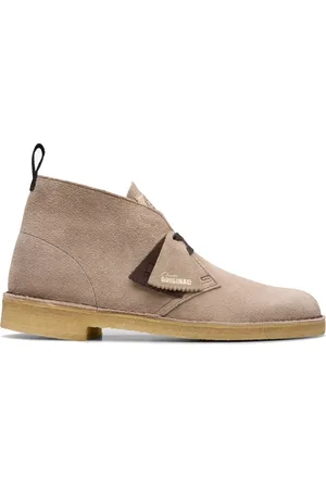 Clarks Buty, Mężczyzna, Beżowy, 43 EU, Zamsz, Pustynna Buty Wilk Zamsz