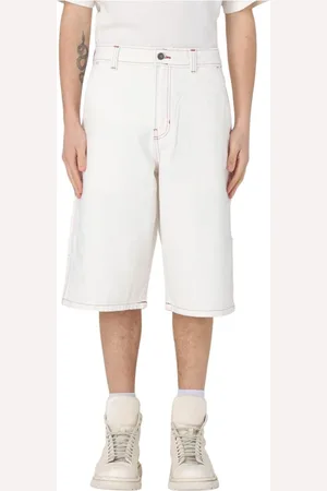 Dickies Szorty, Mężczyzna, Biały, W30, Uniwersalne Praktyczne Szorty Robocze