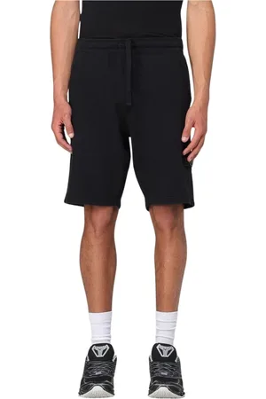 Stone Island Szorty, Mężczyzna, Czarny, 2XL, Czarne luźne szorty