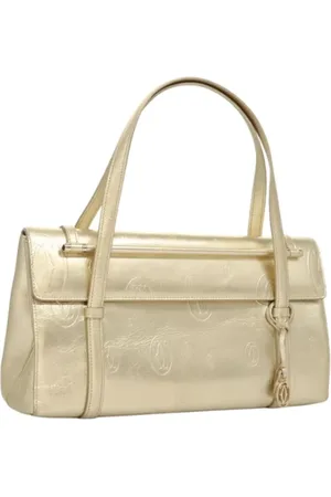 Cartier Pre-owned, Kobieta, Żółty, ONE SIZE, Skóra, Pre-owned Skórzane torebki